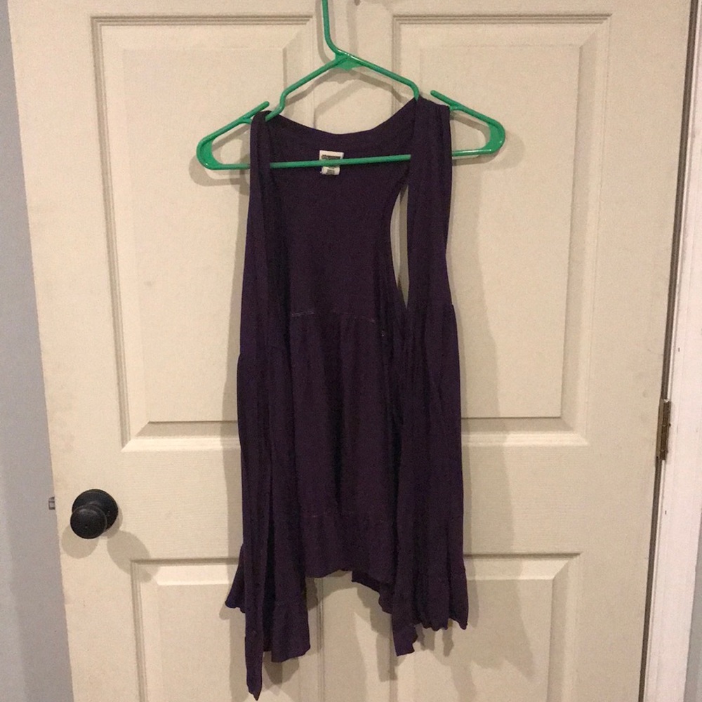 Purple razor back cover up